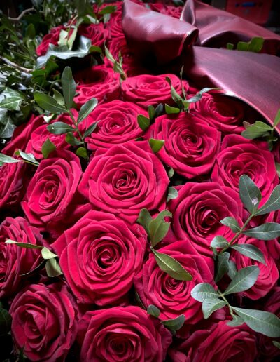 Herzgesteck Rote Rosen
